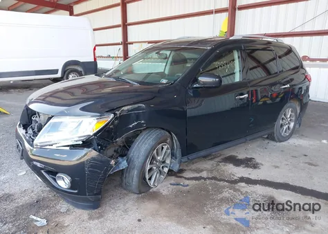 2015 Nissan Pathfinder S/Sv/Sl/Platinum из США, поврежденный, VIN 5N1AR2MM4FC705406